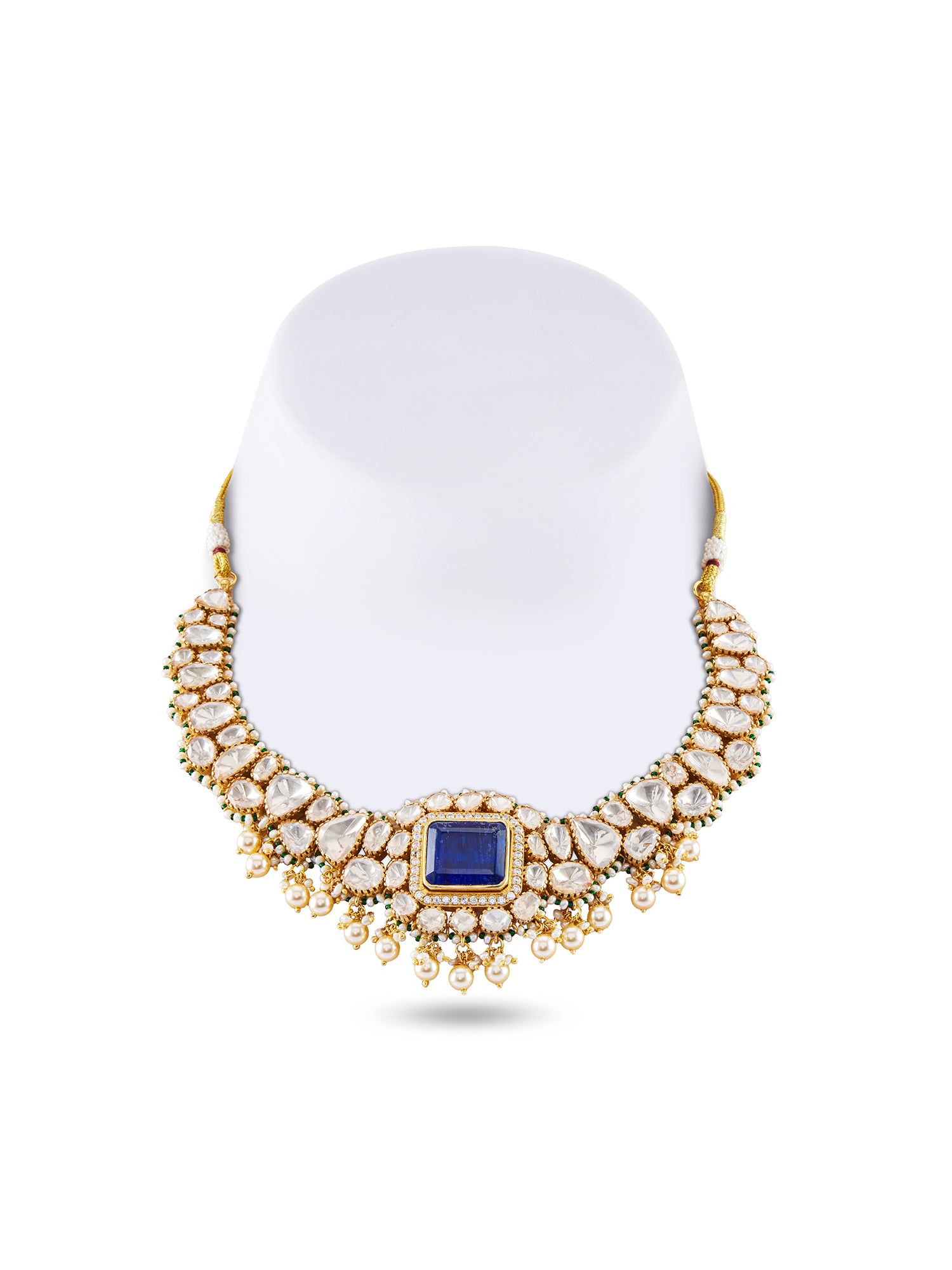 MAHTAB SEMI PRECIOUS NECKLACE SET - COLOUR CHANGEABLE