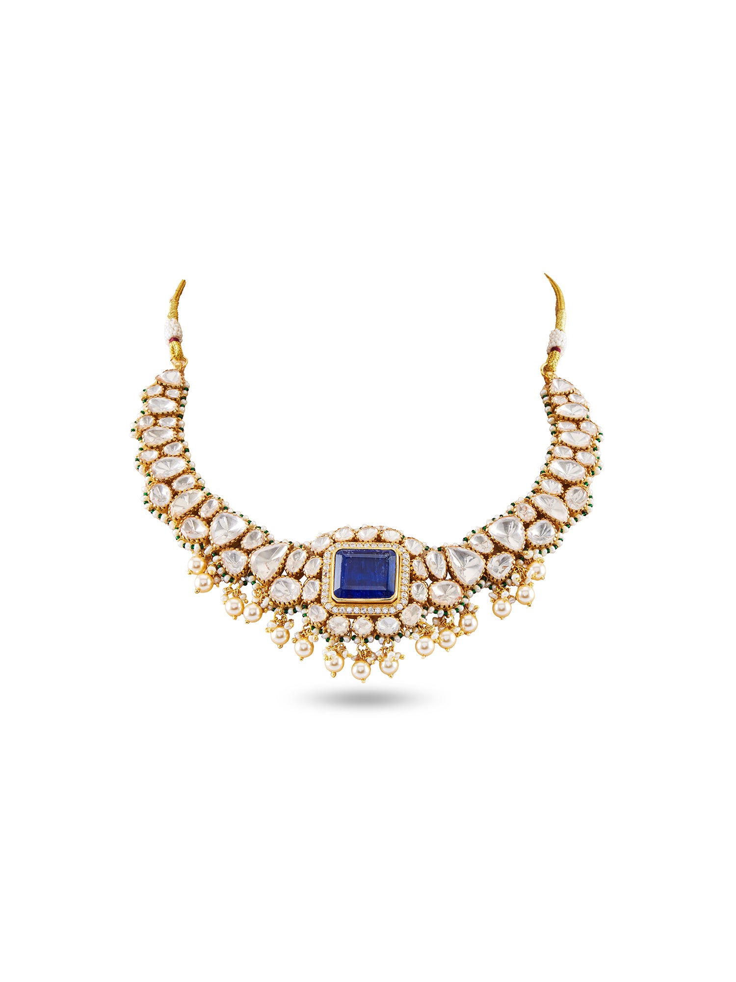 MAHTAB SEMI PRECIOUS NECKLACE SET - COLOUR CHANGEABLE