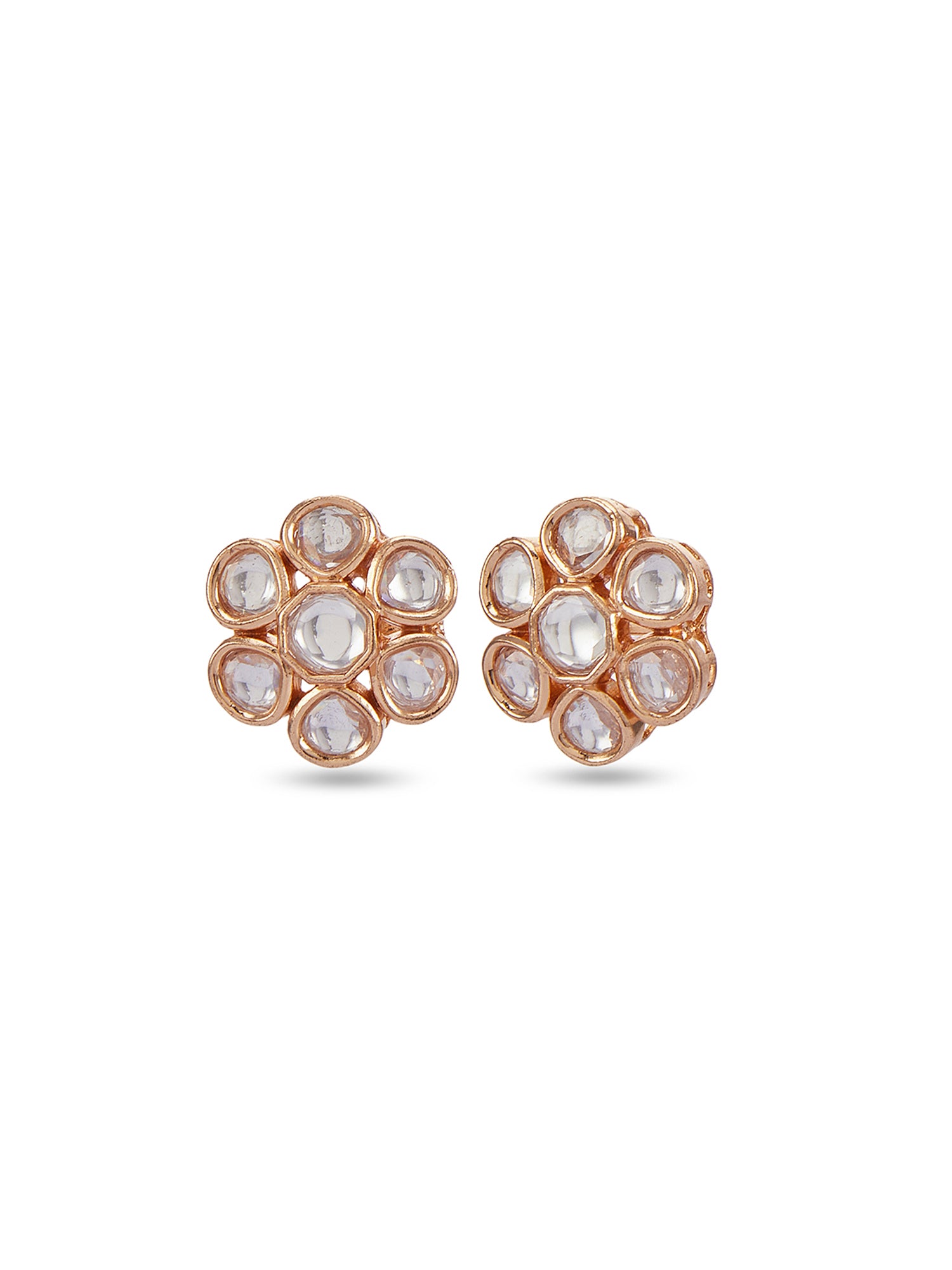 SANAZ STUD EARRINGS - WHITE
