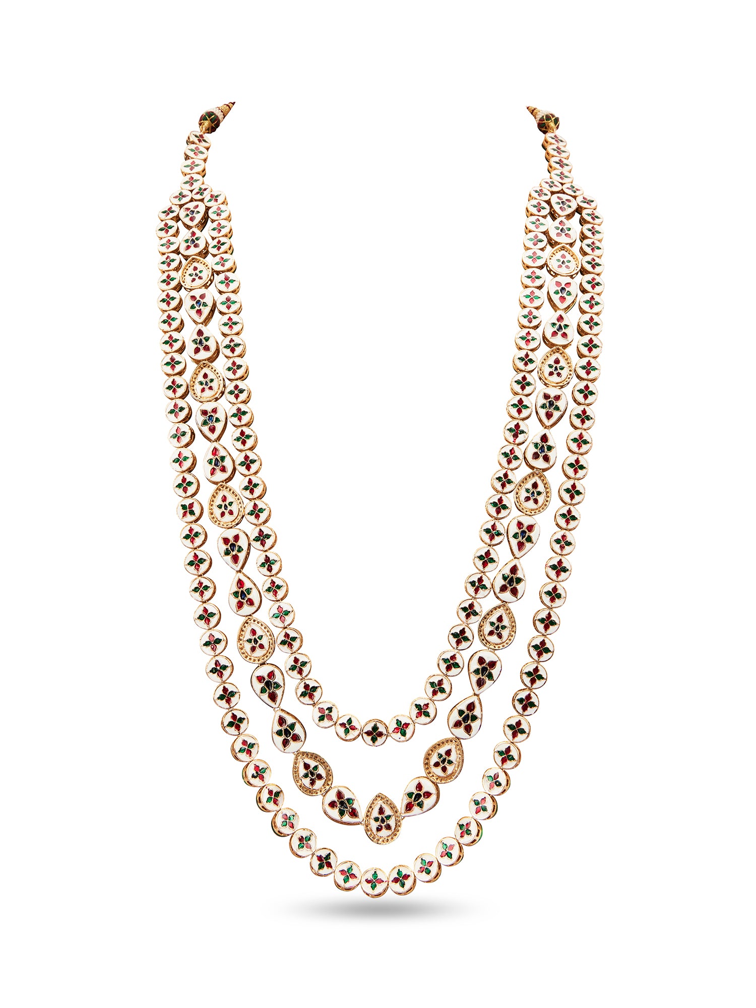 LAYLA LONG NECKLACE SET - RED