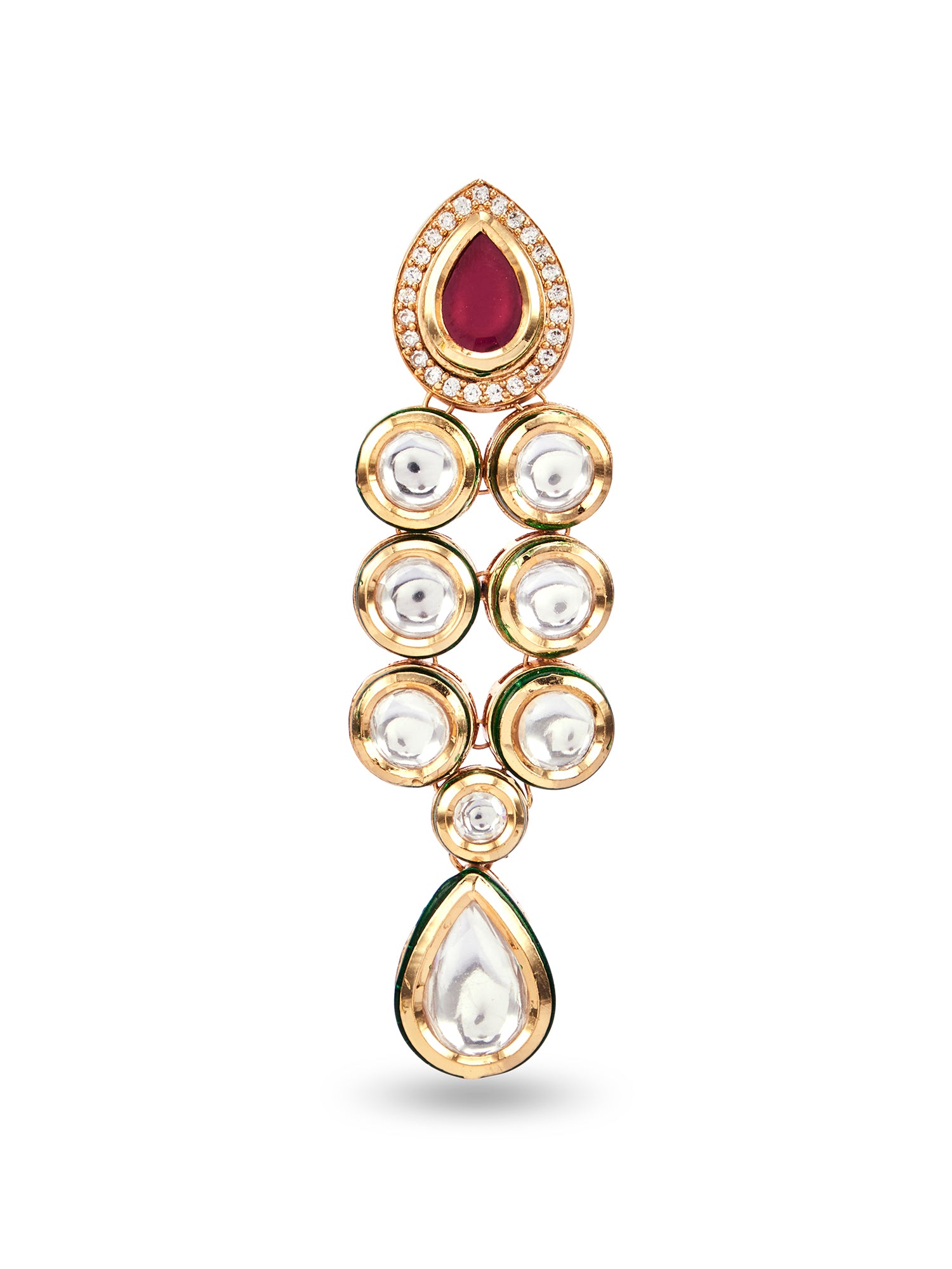 LAYLA LONG NECKLACE SET - RED