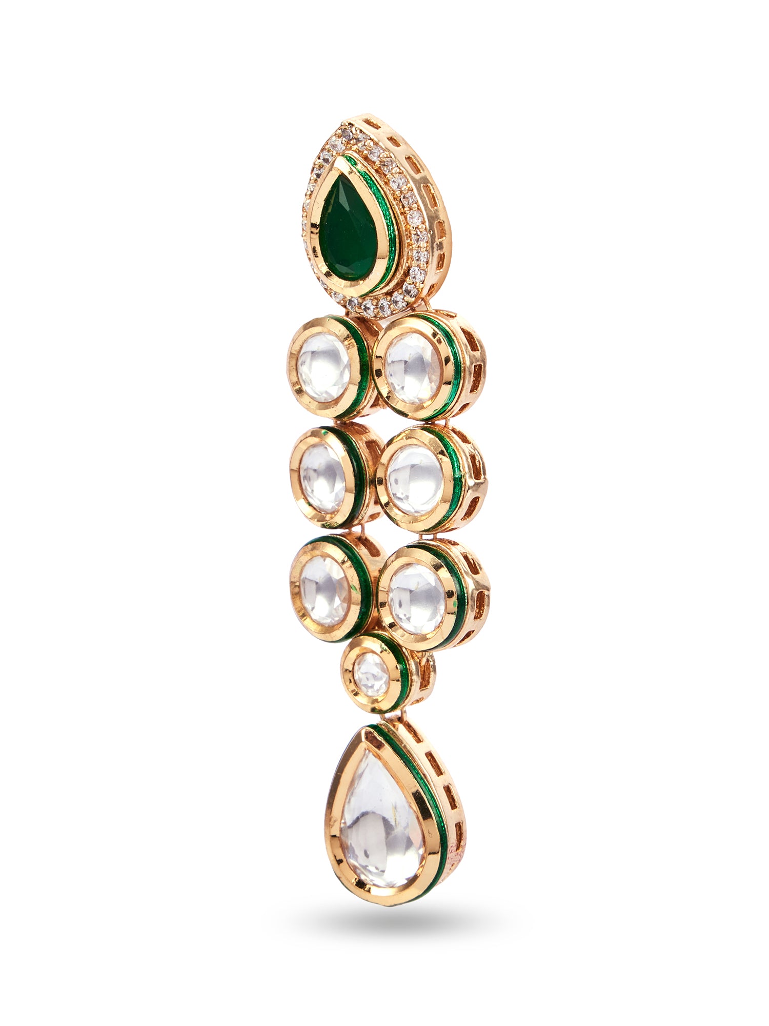 LAYLA LONG NECKLACE SET - GREEN