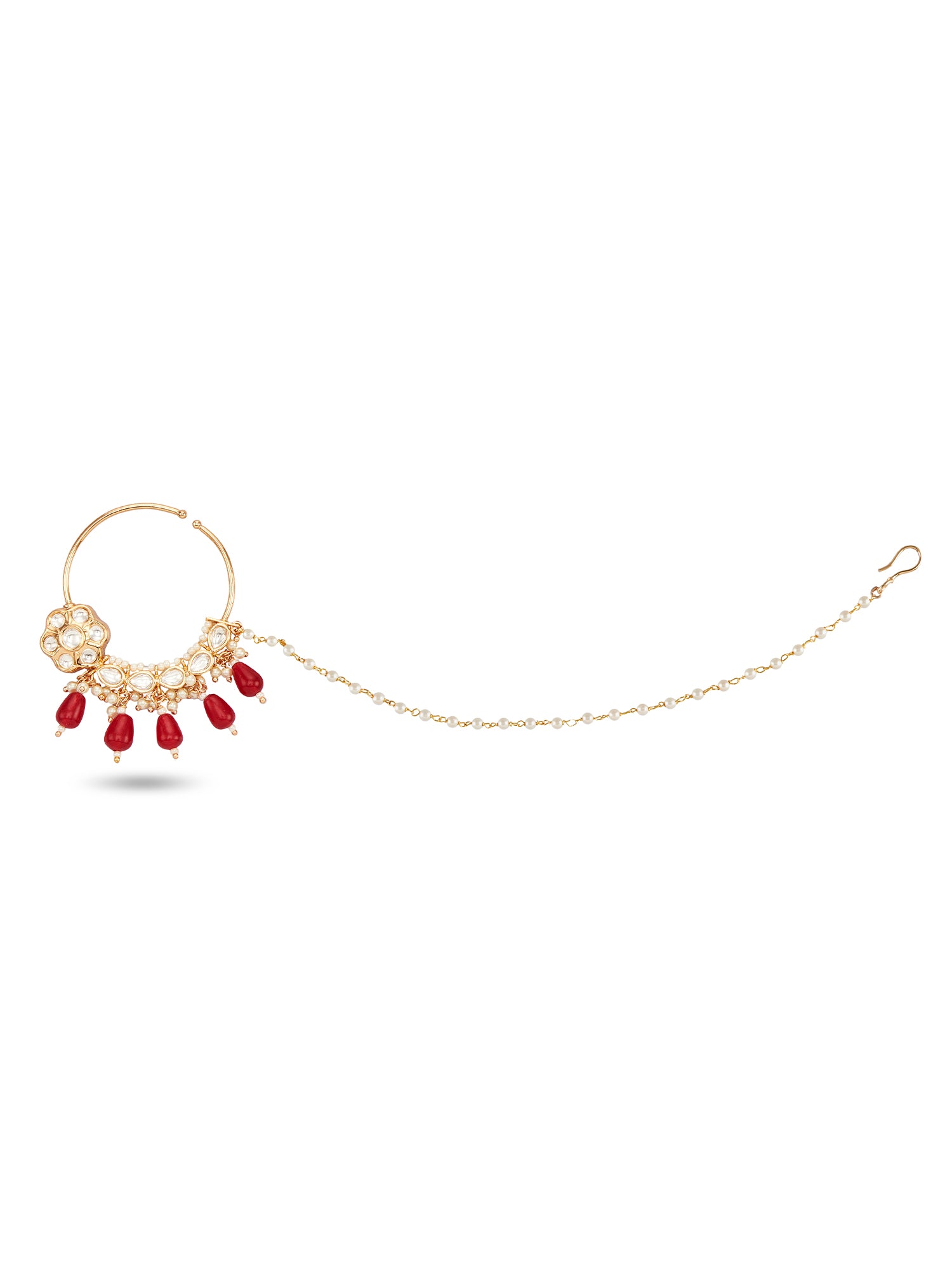 MEHRU NOSE RING - RED