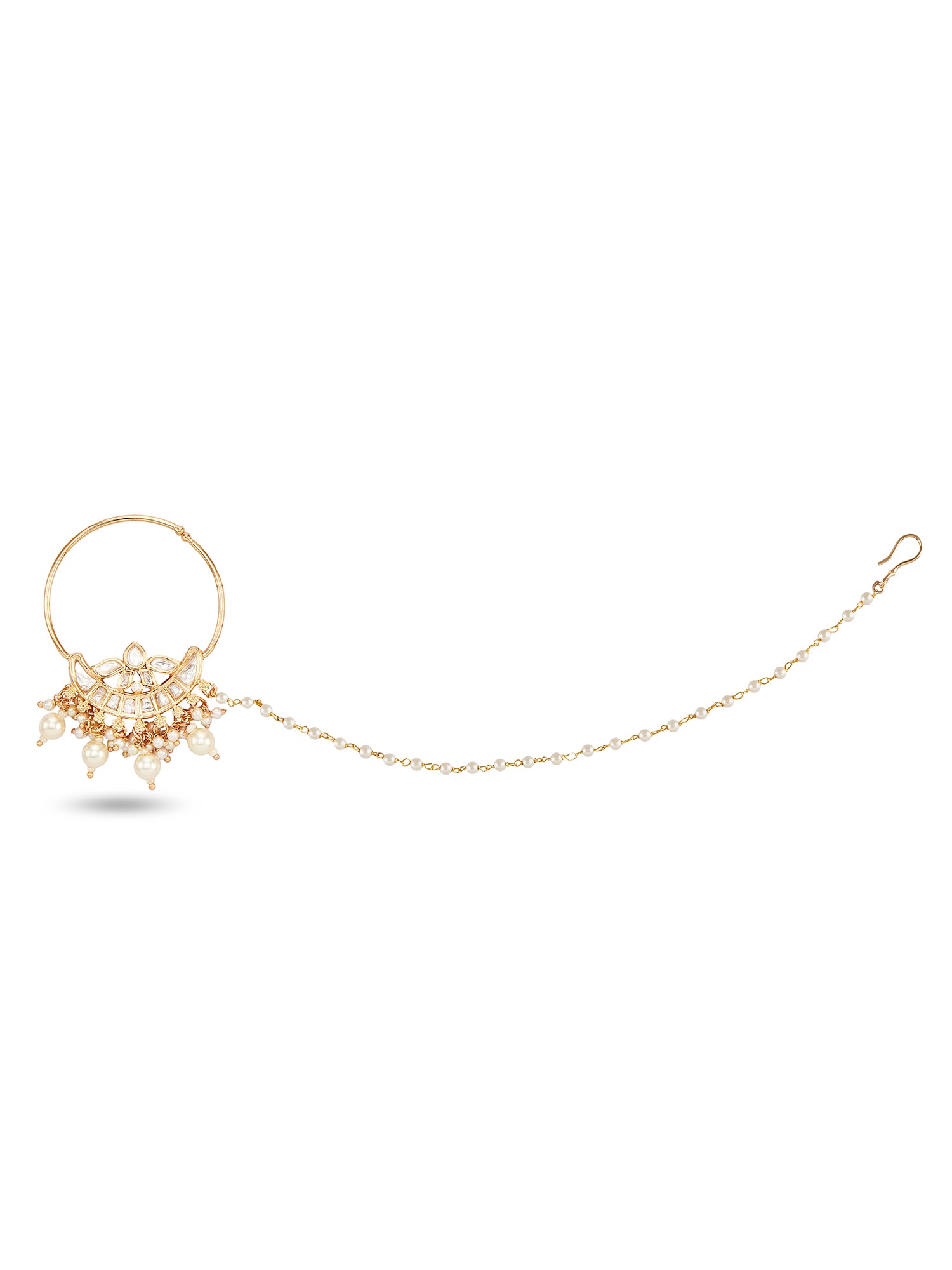 NISSA WHITE NOSE RING- WHITE