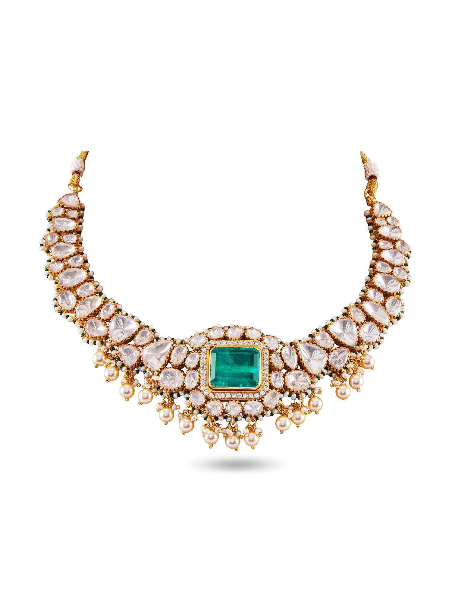 MAHTAB SEMI PRECIOUS NECKLACE SET - COLOUR CHANGEABLE