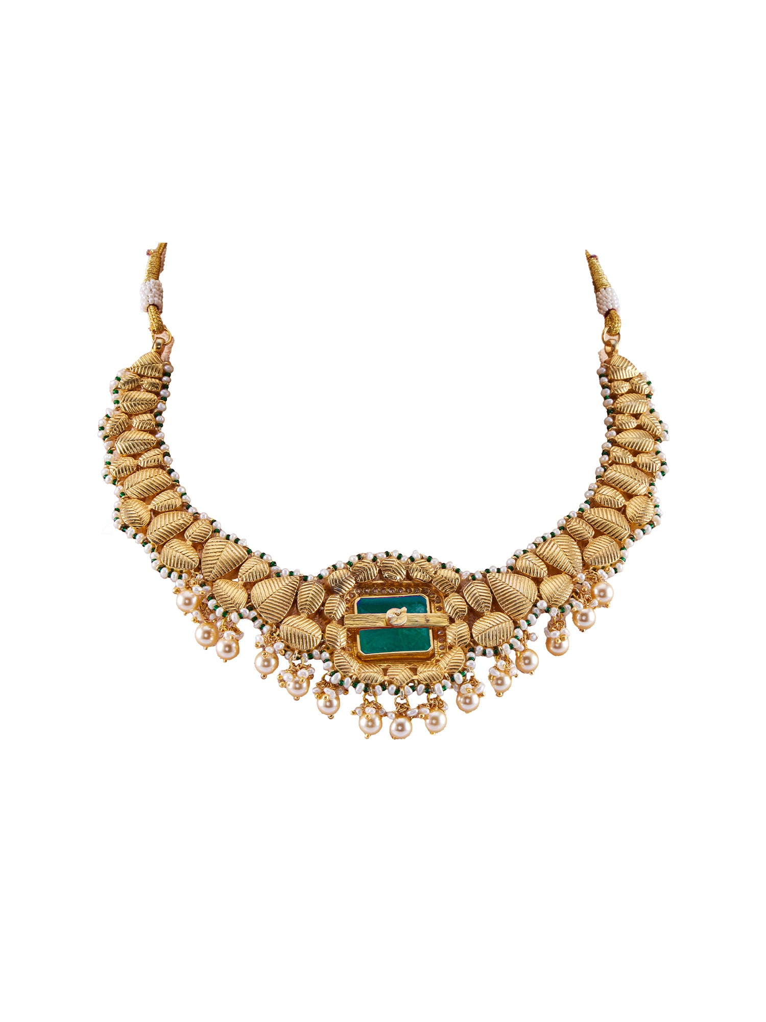 MAHTAB SEMI PRECIOUS NECKLACE SET - COLOUR CHANGEABLE