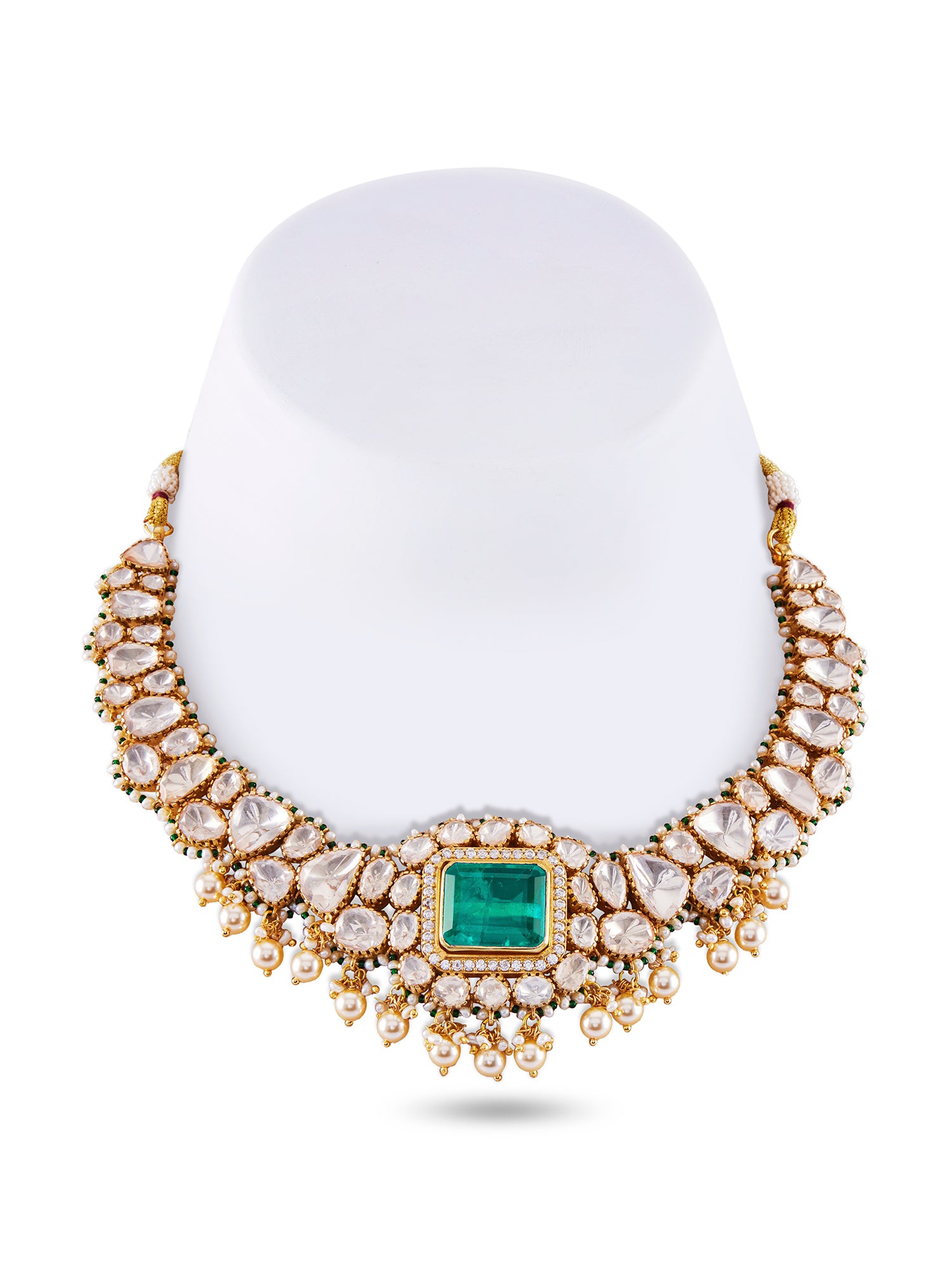 MAHTAB SEMI PRECIOUS NECKLACE SET - COLOUR CHANGEABLE