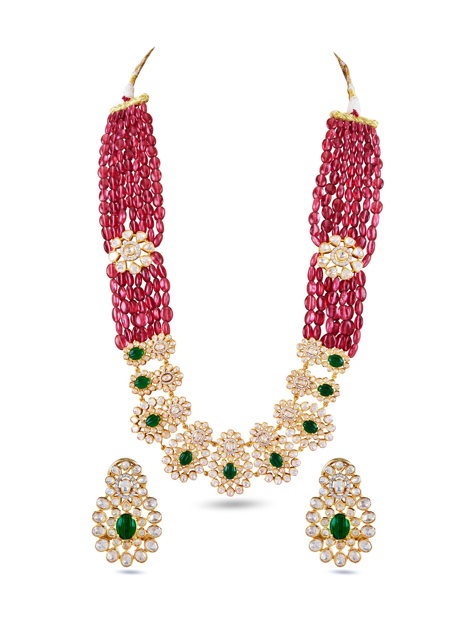 FARZANEH LONG NECKLACE SET - SEMI PRECIOUS