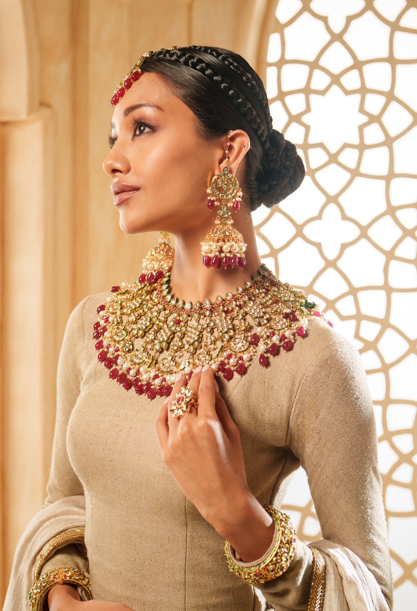 MEHRU BRIDAL NECKLACE SET